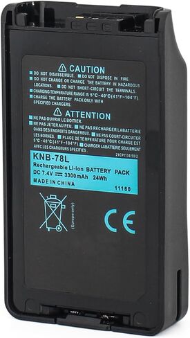 بطارية ليثيوم أيون KNB-78L KNB-57L - 7.4 فولت 3300 مللي أمبير في الساعة بديلة لـ Kenwood TK-2140 TK-2160 TK-2170 TK-2360 TK-3140 TK-3160 TK-3170 TK-3360 NX-220 NX-320 راديو KNB-24L KNB-35L بطارية KNB-55L in Kuwait