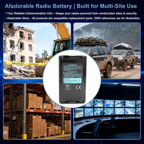 بطارية ليثيوم أيون KNB-78L KNB-57L - 7.4 فولت 3300 مللي أمبير في الساعة بديلة لـ Kenwood TK-2140 TK-2160 TK-2170 TK-2360 TK-3140 TK-3160 TK-3170 TK-3360 NX-220 NX-320 راديو KNB-24L KNB-35L بطارية KNB-55L in Kuwait