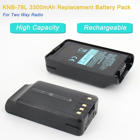 بطارية ليثيوم أيون KNB-78L KNB-57L - 7.4 فولت 3300 مللي أمبير في الساعة بديلة لـ Kenwood TK-2140 TK-2160 TK-2170 TK-2360 TK-3140 TK-3160 TK-3170 TK-3360 NX-220 NX-320 راديو KNB-24L KNB-35L بطارية KNB-55L in Kuwait