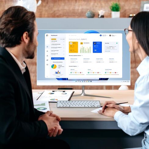 24" All-in-one Desktop Computer PC, FHD Display N5095 Quad Core 8G RAM 512G SSD ROM, WiFi Bluetooth Connection Desktop for Home Study Office Gaming in Kuwait