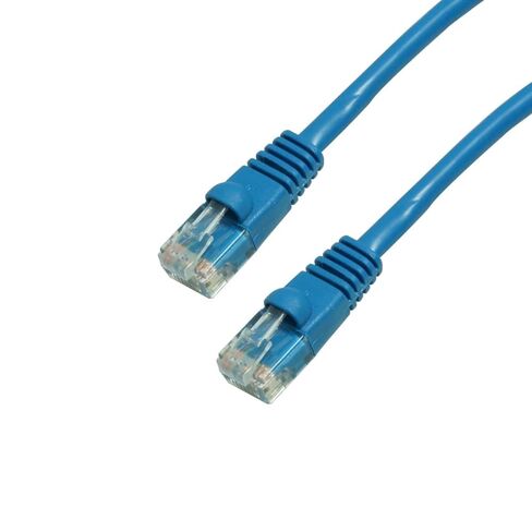 GRANDMAX CAT6 15 قدم أزرق RJ45، 550 ميجاهرتز، كابل تصحيح شبكة إيثرنت UTP بدون مشبك/حذاء فقاعي مصبوب/ 5 عبوات in Kuwait