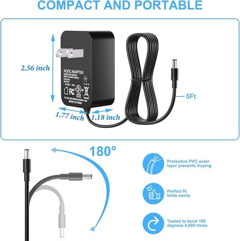 سلك طاقة لقضبان إضاءة LED 12 فولت لتلفزيون Govee الذكي مزود بإضاءة خلفية LED H6056 H6046 H6046111 محول طاقة لقضبان إضاءة Govee RGBIC مزود طاقة بتيار متردد مدرج في قائمة UL in Kuwait