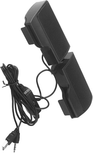 مكبرات صوت للكمبيوتر USB من HOMSFOU مع مشبك، ومكبر صوت صغير الحجم لموسيقى سطح المكتب، ومكبر صوت متعدد الأغراض يعمل بمنفذ USB لأجهزة الكمبيوتر المحمول والكمبيوتر الشخصي، مناسب للاستخدام المكتبي والمنزلي in Kuwait
