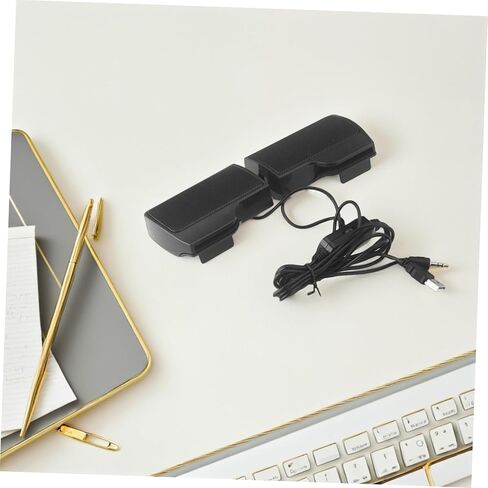 مكبرات صوت للكمبيوتر USB من HOMSFOU مع مشبك، ومكبر صوت صغير الحجم لموسيقى سطح المكتب، ومكبر صوت متعدد الأغراض يعمل بمنفذ USB لأجهزة الكمبيوتر المحمول والكمبيوتر الشخصي، مناسب للاستخدام المكتبي والمنزلي in Kuwait