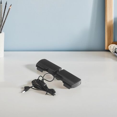 مكبرات صوت للكمبيوتر USB من HOMSFOU مع مشبك، ومكبر صوت صغير الحجم لموسيقى سطح المكتب، ومكبر صوت متعدد الأغراض يعمل بمنفذ USB لأجهزة الكمبيوتر المحمول والكمبيوتر الشخصي، مناسب للاستخدام المكتبي والمنزلي in Kuwait