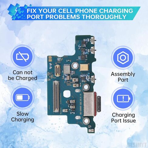لهاتف Samsung Galaxy S20 Ultra 5G منفذ شحن بديل لشاحن USB موصل قفص الاتهام كابل مرن من النوع C لوحة شاحن USB من النوع C موصل استبدال إصلاح الإصلاح لـ SM-G988U SM-G988U1 in Kuwait