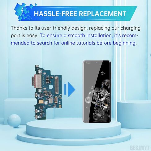 لهاتف Samsung Galaxy S20 Ultra 5G منفذ شحن بديل لشاحن USB موصل قفص الاتهام كابل مرن من النوع C لوحة شاحن USB من النوع C موصل استبدال إصلاح الإصلاح لـ SM-G988U SM-G988U1 in Kuwait