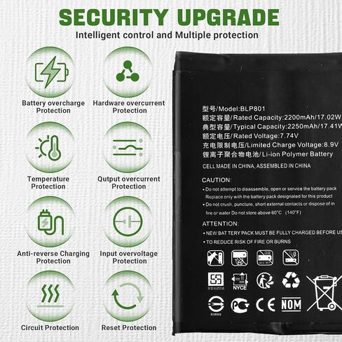 New BLP801 Rechargeable Battery Compatible with OnePlus 8T 1+8T KB2001 KB2000 KB2003 KB2005 with Tools in Kuwait