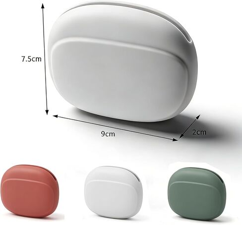 3 Pcs Silicone Wired Headphones Organizer, Small Headphones Case Pouch Earphone Cases Portable Headphone Storage, Mini Soft Earbud Pouch for Wired Earbuds Travel Home Workplace (Green Pink Gray) in Kuwait