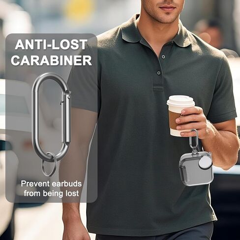 for CMF Buds Pro 2 / CMF Buds 2 Plus (2025) Case with Phone Holder, Soft TPU Clear Protective Case with Cleaner Kit & Carabiner Accessories Set(Clear) in Kuwait