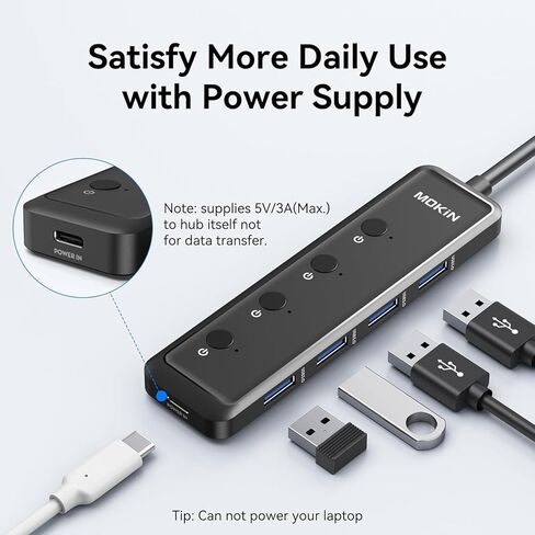 دونجل USB C 5 في 1 مع محور USB C وشحن PD in Kuwait