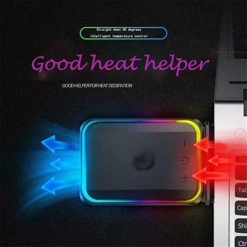 Portable Radiator Laptop Cooler External Exhaust Cooling Fan for Adjustable Speed 12-17 in Kuwait
