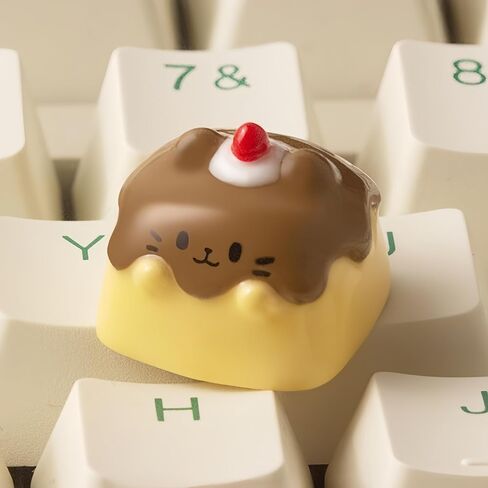 Artisan Keycaps Cute Cat Shaped Kawaii keycaps Resin Handmade Single Replace Key for ESC Key Mechanical Keyboard in Kuwait