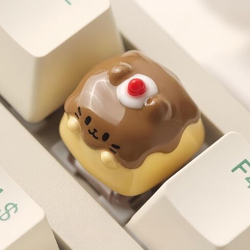 Artisan Keycaps Cute Cat Shaped Kawaii keycaps Resin Handmade Single Replace Key for ESC Key Mechanical Keyboard in Kuwait