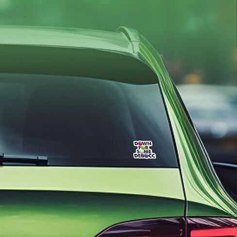 Bocce Stickers Bocce Decal Down for Some Deboccery Vinyl Funny Stickers, Weather-Resistant Sticker for Water Bottles Laptop Window Car Size 3" in Kuwait