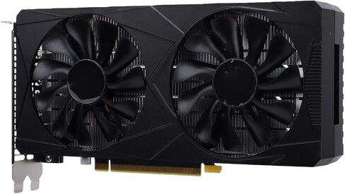 192-bit Gaming Graphics Card, 6GB GDDR6 Video Card, Dual Fan Cooling, AI Upscaling Support, Advanced Light Rendering for AAA Gaming Desktop in Kuwait