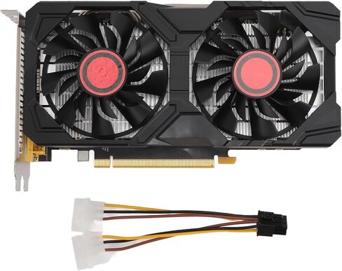 بطاقة رسومات الألعاب Cryfokt 1060 3GB GDDR5 192bit، ذاكرة PCIe 2.0 x16 بسرعة 1380 ميجا هرتز Core 7000 ميجا هرتز، مع تبريد مزدوج المروحة ومكثفات صلبة، لتحرير فيديو ألعاب الكمبيوتر المكتبي ومتعددة الاستخدامات in Kuwait