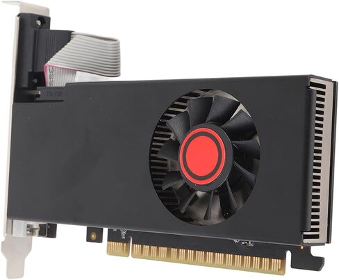 ASHATA Gaming Graphics Card, 4GB DDR5 128Bit PCI Express 2.0 X16 Video Card with DVI VGA HD Multimedia Interface, High Performance GPU for Gaming PC Multimedia Editing in Kuwait