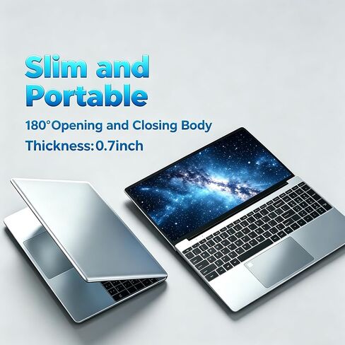 كمبيوتر محمول 15.6 بوصة بدقة FHD، ذاكرة وصول عشوائي 8 جيجابايت ومحرك أقراص SSD سعة 256 جيجابايت، كمبيوتر محمول N5100، قارئ بصمات الأصابع، لوحة مفاتيح بإضاءة خلفية، كمبيوتر محمول رفيع للأعمال للطلاب للعمل المدرسي والمنزل، فضي in Kuwait