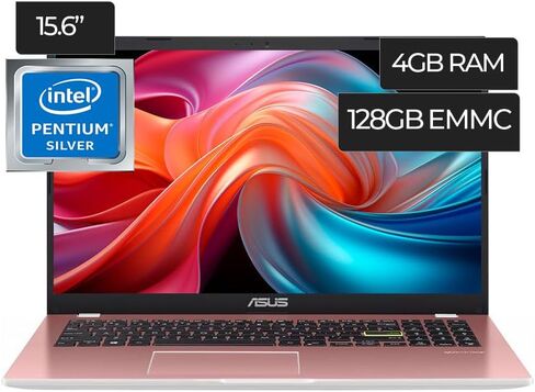 Asus L510MA-WH21 Pentium® Silver N6000 128GB eMMC 4GB 15.6 بوصة Full HD (1920 x 1080) IPS عرض WIN11 S ​​Rose Pink Microsoft 365 Personal لمدة عام واحد، L510KA-WH21-P in Kuwait