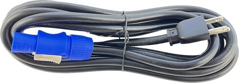 OMNIHIL [UL] بطول 15 قدمًا من الفئة الاحترافية المتوافقة مع Edison (ذكر) إلى موصل كابل الطاقة 14 AWG متوافق مع Chauvet Pro Rogue R1E Spot 200 واط للرأس المتحرك in Kuwait