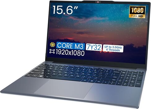 أجهزة الكمبيوتر المحمولة Phatom مقاس 15.6 بوصة FHD، متوافقة مع نظام التشغيل Windows 11، Core M3 (Beats Pentium، Celeron)، مروحة تبريد، ذاكرة الوصول العشوائي 4 جيجابايت، SSD 128 جيجابايت، تدعم ما يصل إلى 2 تيرابايت خارجي، HDMI، للأعمال والطلاب in Kuwait