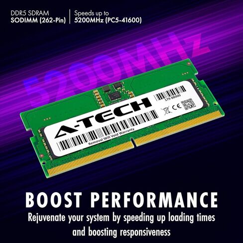 A-Tech 8GB RAM for Dell 24 EC24250 AIO, 27 EC27250 AIO All-in-One Desktop | DDR5 5200MHz PC5-41600 SODIMM 1.1V 262-Pin Non-ECC SO-DIMM Memory Upgrade in Saudi Arabia