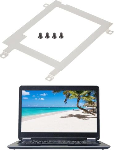 قطعتان من حامل القرص الصلب SATA للكمبيوتر المحمول من ECSiNG HDD/SSD متوافق مع إطار معدني Dell Latitude E7440 مع براغي in Kuwait