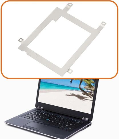قطعتان من حامل القرص الصلب SATA للكمبيوتر المحمول من ECSiNG HDD/SSD متوافق مع إطار معدني Dell Latitude E7440 مع براغي in Kuwait