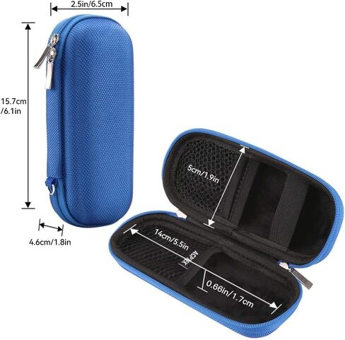 حقيبة حمل AGPTEK، غطاء حماية صلب بسحاب EVA لمسجلات الصوت الرقمية، ومشغلات MP3، وكابل USB، وسماعات Bose QC20، وبطاقات الذاكرة، وقرص U in Kuwait