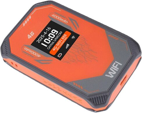 GOWENIC 4G Mobile WiFi Router, Portable Travel Hotspot with SIM Card Slot LCD Display for Travel Camping Hotel Business, Supports 8 Devices 300Mbps in Kuwait