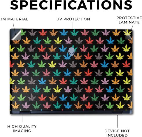Laptop Skin Compatible with Alienware M16 R2 (2024) - Sticky Icky Icky - Premium 3M Vinyl Protective Wrap Decal Cover - Easy to Apply | Crafted in The USA by MightySkins in Kuwait