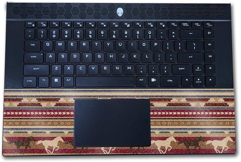 غلاف كمبيوتر محمول لامع لامع متوافق مع Alienware M16 R2 (2024) - الخيول الغربية - غطاء لاصق واقٍ ملتف من الفينيل 3M ممتاز - سهل التطبيق | صُنع في الولايات المتحدة الأمريكية بواسطة MightySkins in Kuwait
