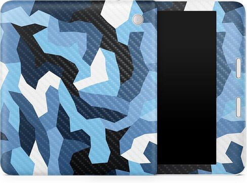 غلاف الكمبيوتر اللوحي من ألياف الكربون متوافق مع Kobo Libra 2 (2023) - Sky Camouflage - غطاء لاصق واقٍ من الفينيل 3M ممتاز - سهل الاستخدام | صُنع في الولايات المتحدة الأمريكية بواسطة MightySkins in Kuwait