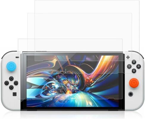 For Nintendo Switch - Clear Protective Shell Hard Case Cover and Black Carrying Bag and Screen Protector to Protects From Accidental Bumps, Scratches in Kuwait
