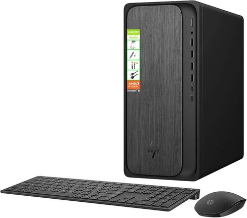 سطح المكتب HP OmniDesk، AMD Ryzen 5 8500G، ذاكرة وصول عشوائي DDR5 سعة 16 جيجابايت، محرك أقراص SSD سعة 512 جيجابايت، 10 منافذ USB (A/C)، Wi-Fi 6، RJ-45، كيلو بايت وماوس، مثالي للاستخدام المشترك متعدد المستخدمين (المنزل/المكتب/الإنتاجية)، Windows 11 Home، ح in Kuwait
