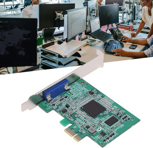 بطاقة رسومات Zopsc PCIe، ذاكرة فيديو 512 ميجابايت، واجهة VGA، استهلاك منخفض للطاقة، بدون توصيل وتشغيل، مع واجهة PCI بفتحة مزدوجة للكمبيوتر المكتبي، أوضاع عرض متعددة in Kuwait