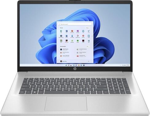 كمبيوتر محمول HP 17.3 بوصة FHD AMD Ryzen 5 7430U 8 جيجابايت رام 256 جيجابايت SSD فضي طبيعي in Kuwait