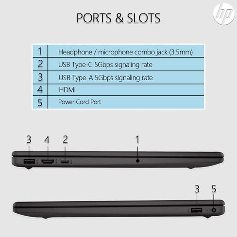 HP New G10 15.6" FHD Business Laptop, AMD Ryzen 7 7730U Processor (Beats i7-1355U), 32GB RAM, 512GB SSD, Spill-Resistant Keyboard, Up to 12hrs Battery Life, Windows 11 Pro, WOWPC Recovery USB in Kuwait