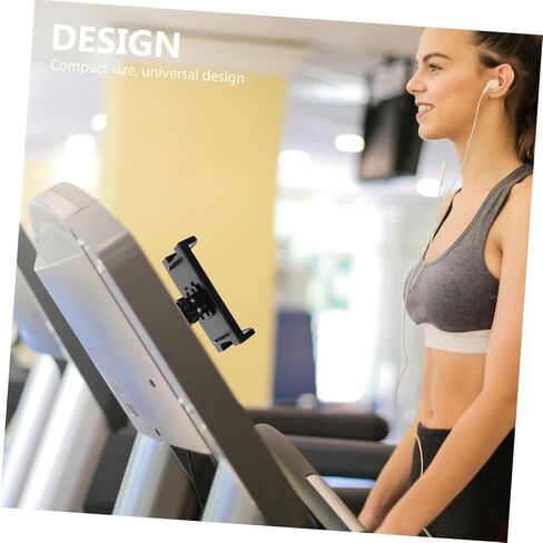 Milisten Treadmill Tablet حامل ممارسة الدراجة الهاتف جبل المدمجة لوحة مسطحة قوس حر اليدين قوي حامل الكمبيوتر اللوحي لمعدات اللياقة البدنية وعربات الأطفال in Kuwait