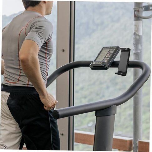 Milisten Treadmill Tablet حامل ممارسة الدراجة الهاتف جبل المدمجة لوحة مسطحة قوس حر اليدين قوي حامل الكمبيوتر اللوحي لمعدات اللياقة البدنية وعربات الأطفال in Kuwait