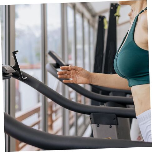 Milisten Treadmill Tablet حامل ممارسة الدراجة الهاتف جبل المدمجة لوحة مسطحة قوس حر اليدين قوي حامل الكمبيوتر اللوحي لمعدات اللياقة البدنية وعربات الأطفال in Kuwait