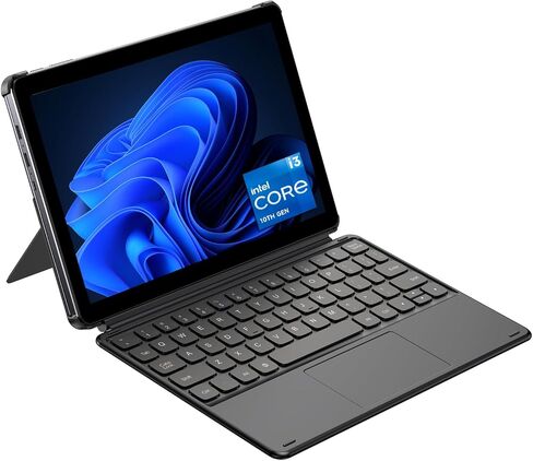 تابلت CHUWI 2 في 1 لاب توب، 8 جيجا رام 256 جيجا اس اس دي، انتل كور i3 (3.9 جيجاهيرتز)، Hi10 X2 ويندوز 11 تابلت مع لوحة مفاتيح مغناطيسية، شاشة لمس عالية الدقة 10.1 بوصة، كاميرا 5 ميجابكسل، واي فاي 6، BT 5.3 in Kuwait