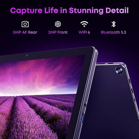CHUWI 2 in 1 Laptop Tablet, 8GB RAM 256GB SSD, Intel Core i3 (3.9GHz) | Hi10 X2 Tablet with Magnetic Keyboard, 10.1'' HD Touchscreen Display, 5MP Camera, WiFi6, BT 5.3 in Saudi Arabia