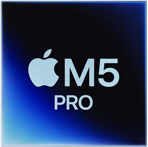 أبل ماك بوك برو 14.2 بوصة مع شريحة M5 Pro، 18 نواة / 20 نواة، شاشة قياسية، 64 جيجا بايت، 1 تيرابايت SSD فضي in Kuwait