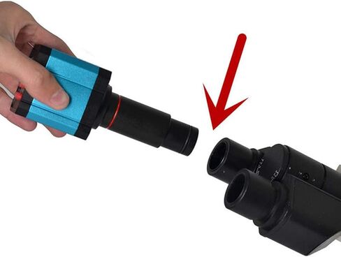كاميرا مجهرية وكاميرا مجهرية USB بدقة 21 ميجابكسل و60 إطارًا في الثانية مع كابل HDMI ومجهر USB لحام ثنائي الفينيل متعدد الكلور والعمل الإلكتروني والفحص الصناعي in Kuwait