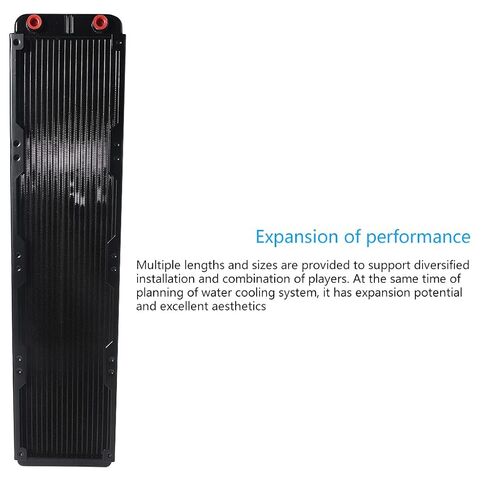 Aluminum Water Cooling Radiator 18 Tubes Heat Exchanger CPU Heatsink Cooler Fast Heat Dissipation for Computer Aluminum Radiator in Kuwait
