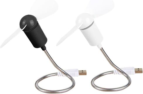 SHOWERORO USB Mini Fans Set 5pcs Flexible Quiet Small USB Computer Fans 14cm with Clip for Desktop Laptop Office Use Portable Air Circulation Random Color in Kuwait