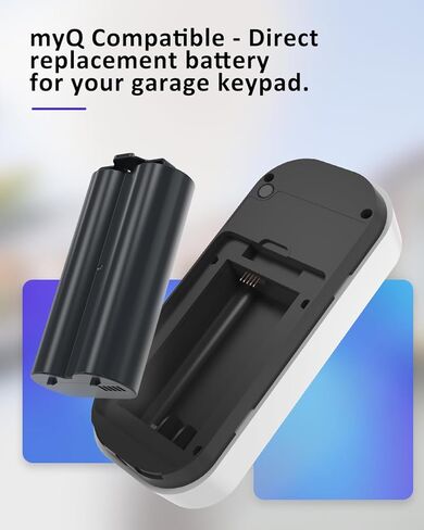 Replacement Battery for myQ with Dual-Port Charging Station for myQ Smart Garage Video Keypad – Charger Kit Only Compatible with myQ Video Keypad in Kuwait