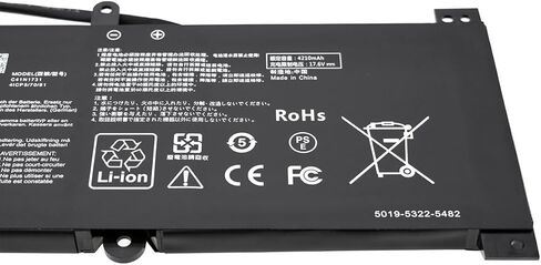 Genuine Laptop BatteryC41N1731 0B200-03400200 02940000 02990000 4ICP5/70/81 C41PNJ5 CA436981G Replacement forAsus ROG StrixScar II GL504GM-ES182T GL504GW-DS74 GL504GV GL704GM G531GW GU GV G731GW GV GU in Kuwait
